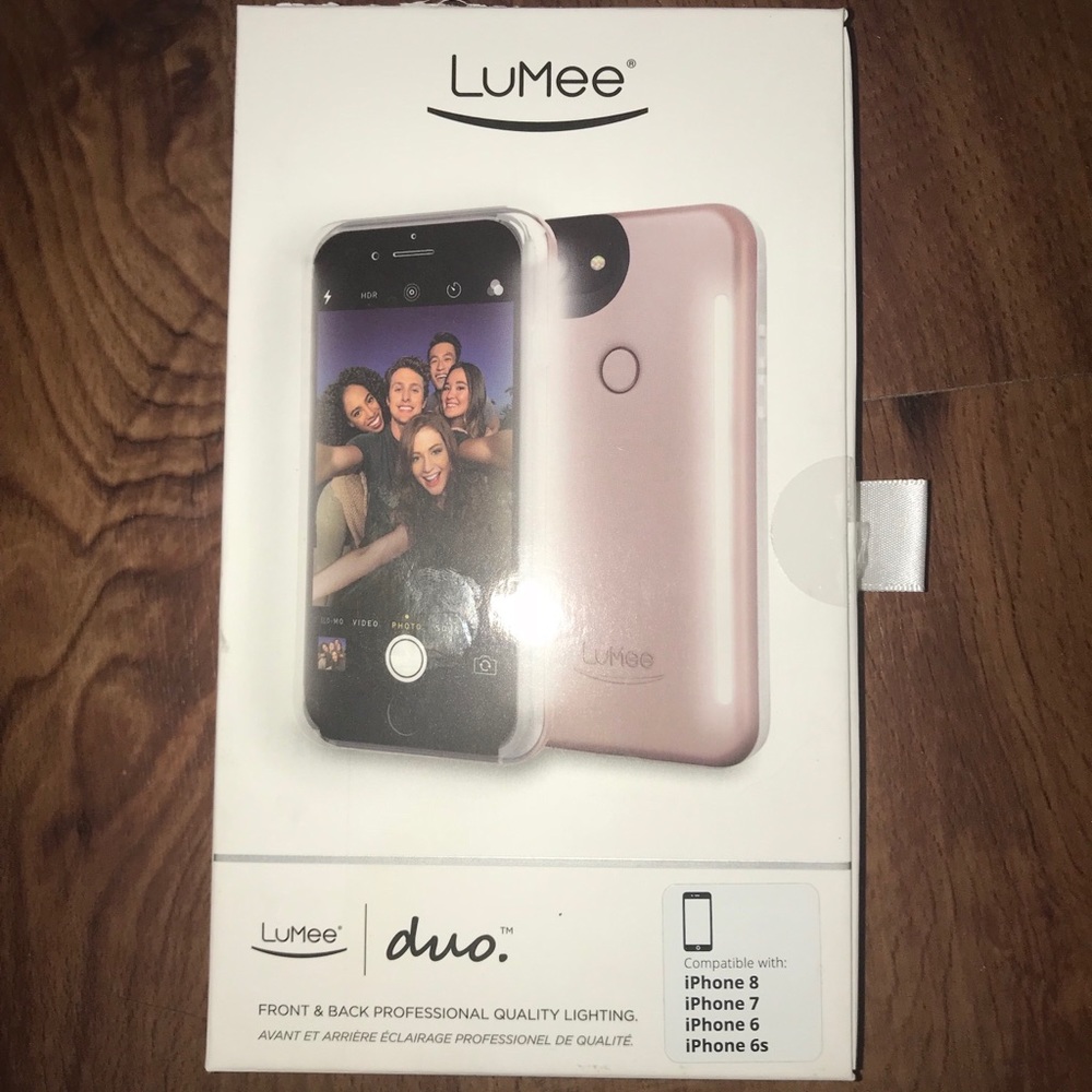 NEW LuMee Duo iPhone Case 6 7 8 Rose Gold